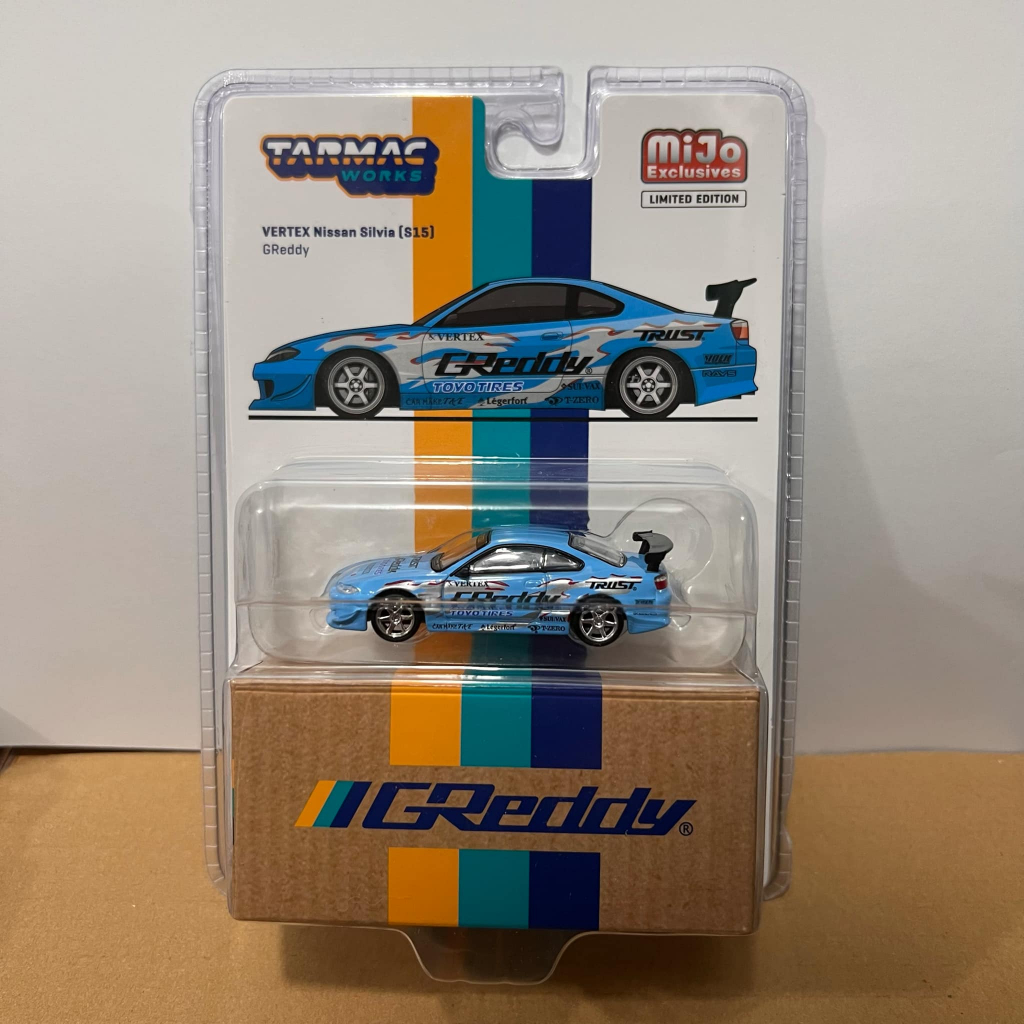 Tarmac Works Vertex Nissan Silvia (S15) GReddy (Blue) Limited Edition ...