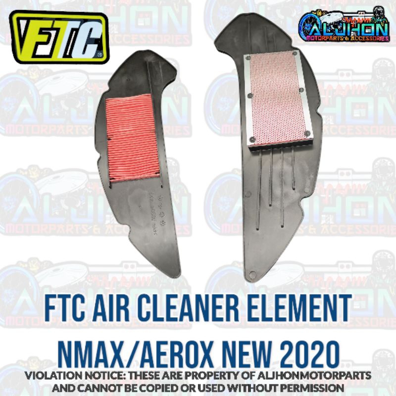 FTC AIR CLEANER ELEMENT NMAX/AEROX 2020 v2 | Shopee Philippines