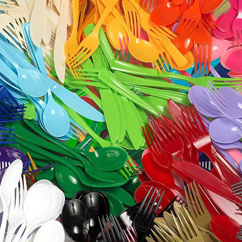 Party Party Plain 20pc Spoon or 20pc Fork Disposable tableware | Shopee ...