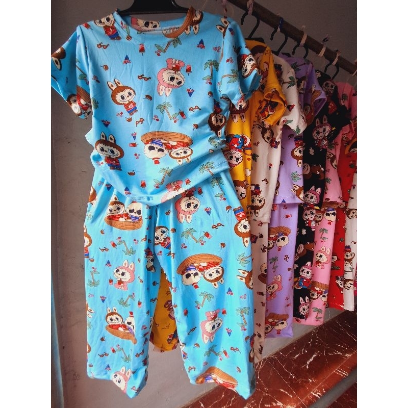 LABOBO PRINTS TSHIRT PAJAMA TERNO kids fashion | Shopee Philippines