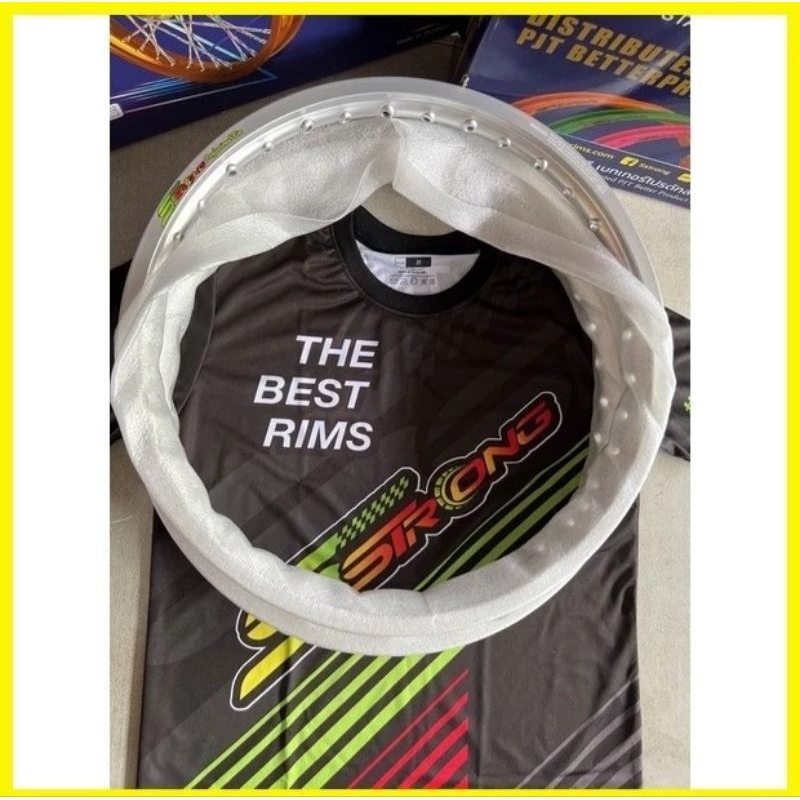 STRONG RIM SERIES 7 with free shirt [SILVER] 1.2/1.4×17 | Shopee ...