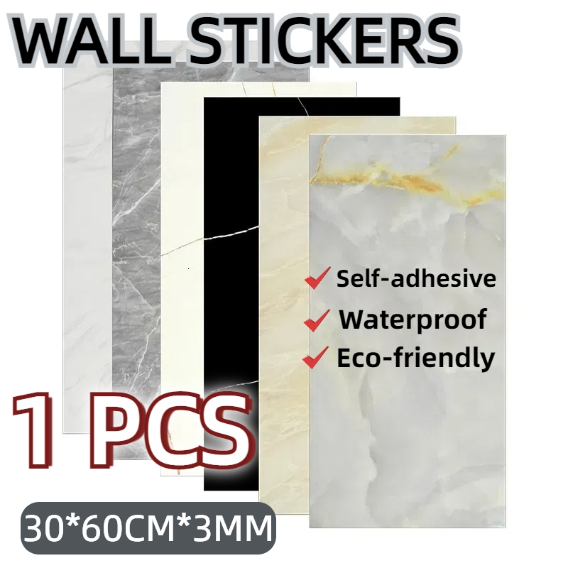 1PCS Wallpaper Sticker Marble Self Adhesive 3d Marble Wallpaper ...