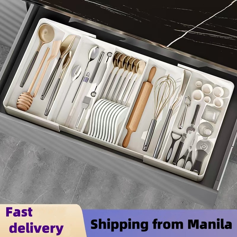 Japan Drawer Compartment Storage Box Kitchen Retractable Partition ...