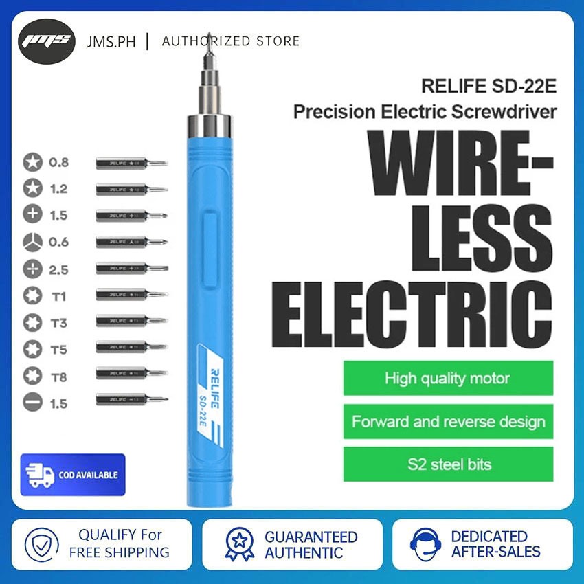 Relife SD-22E Precision Electric Screwdriver 6 Types of 10 Precision ...