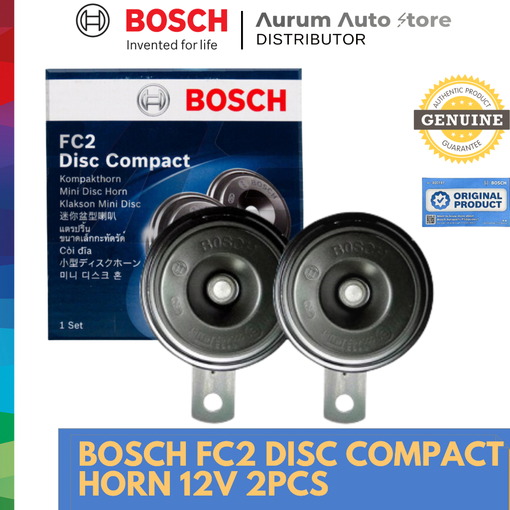 Bosch FC2 Disc Compact Horn 12V | Shopee Philippines