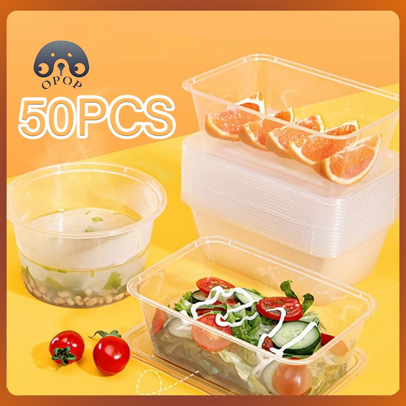 50PCS Disposable Microwavable Food Thickening Container High Quality ...