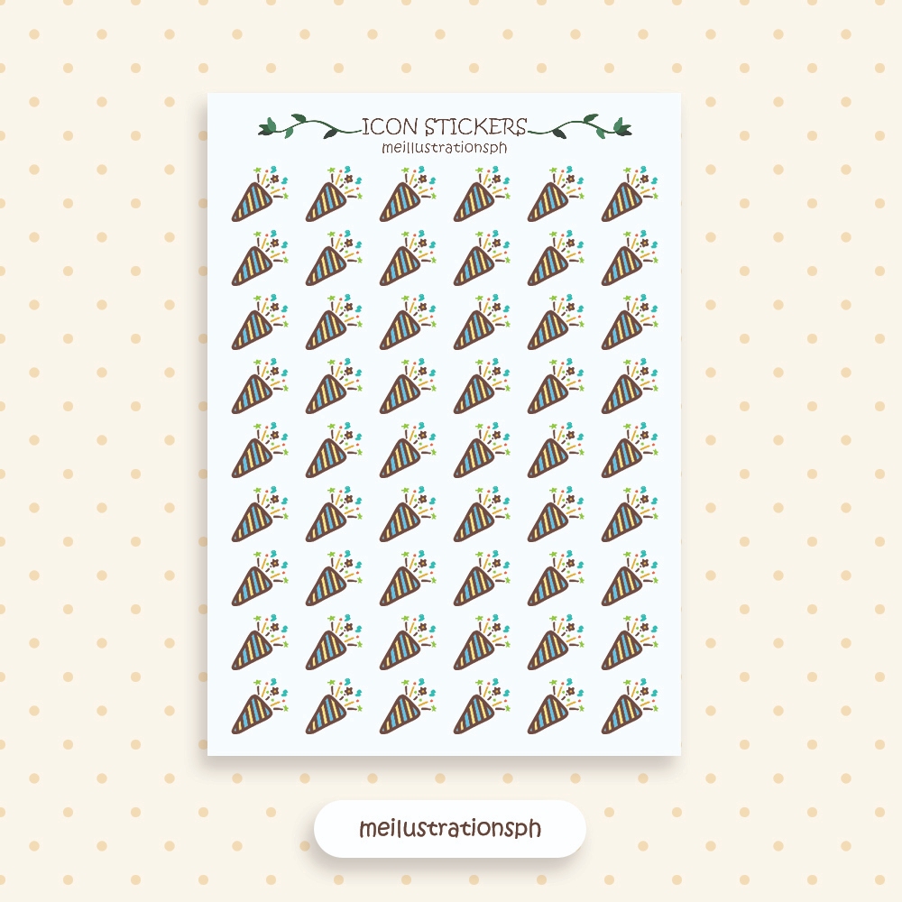 Celebrate Icon Sticker | Party Icon Sticker | Celebration Icon Sticker ...
