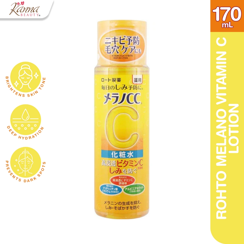 Rohto Melano cc toner Or Lotion 170ml Vitamin C | Shopee Philippines