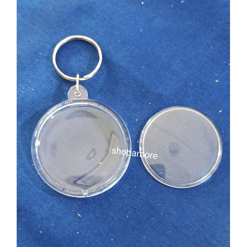 Round Circle Photo Insert Acrylic Keychain | Shopee Philippines