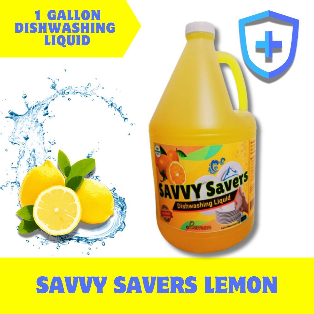 AMECLEAN Savvy Savers Dishwashing Liquid Lemon 4 LITERS PER GALLON ...