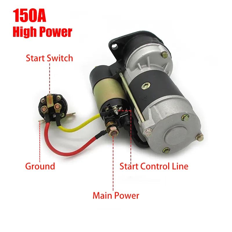 12V/24V Gear Motor Starter Relay Reduction Motor Relay Car Motor ...