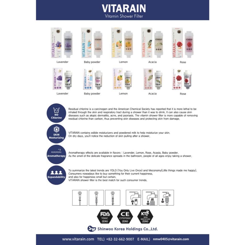 VITARAIN VITAMIN AROMA SHOWER FILTER | Shopee Philippines