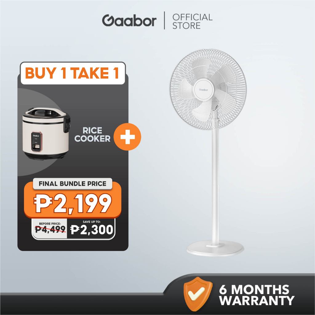 [Buy1Take1] Gaabor Height Adjust Stand and Desk Fan Rice Cooker ...
