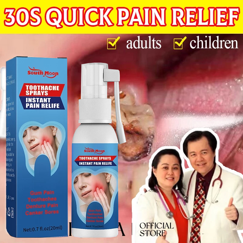 20ml Toothache Pain Relief Spray Instant 100% effective Tooth Spray Gum ...