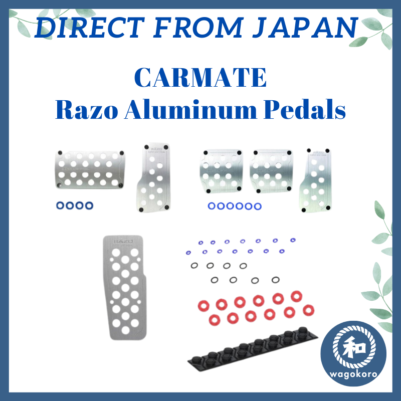 CARMATE RAZO Super Grip Car Pedals (S and L) Anti-slip rubber grips for ...