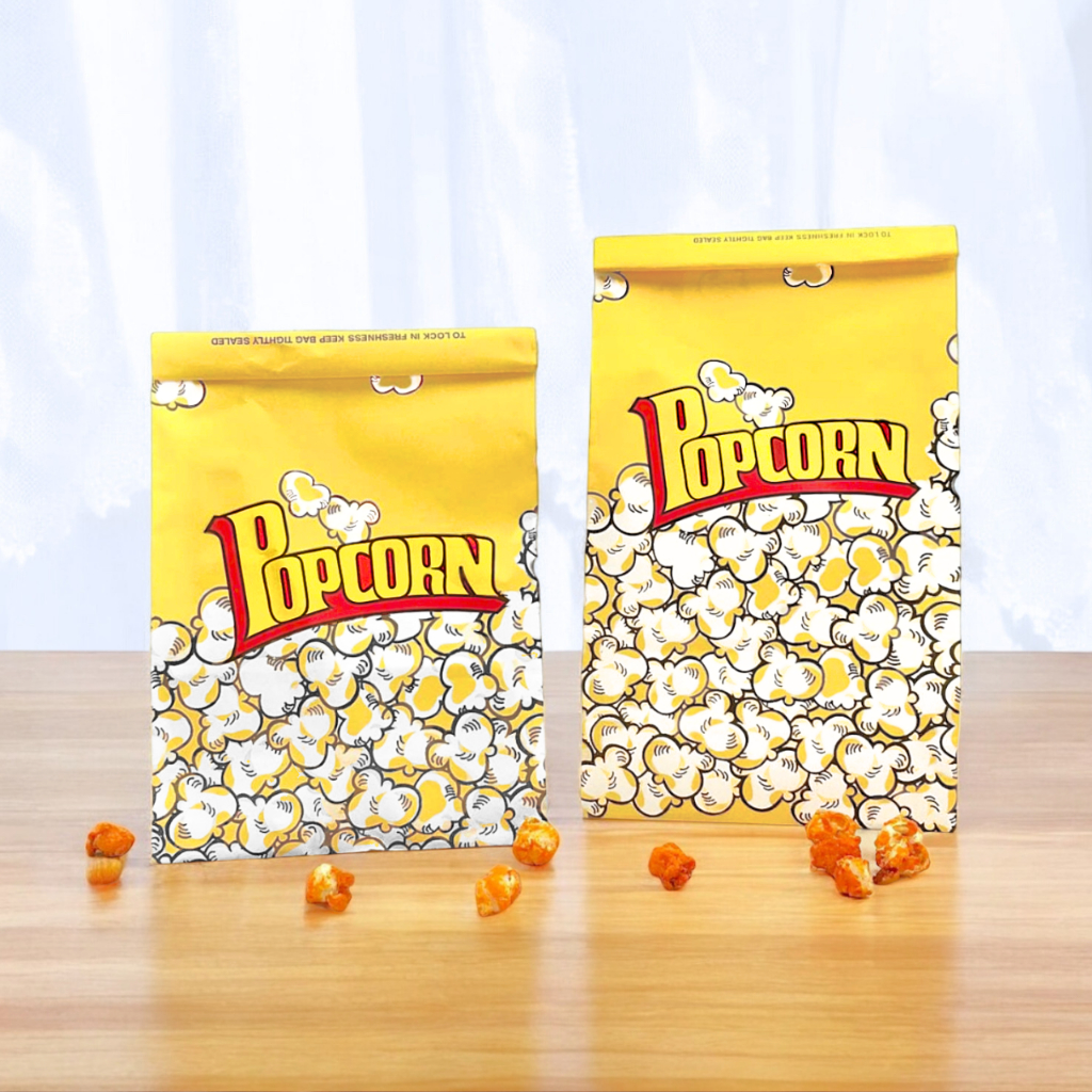 20pcs Popcorn Paper Bags Popcorn Container Snack Popcorn Packing Pouch ...