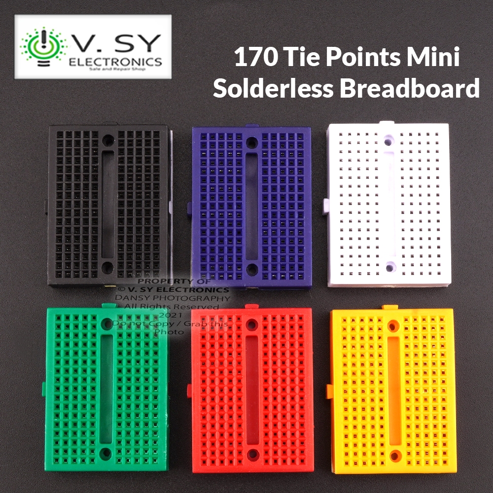 Mini 170 Tie Points Solderless Breadboard Circuit Bread Board for ...