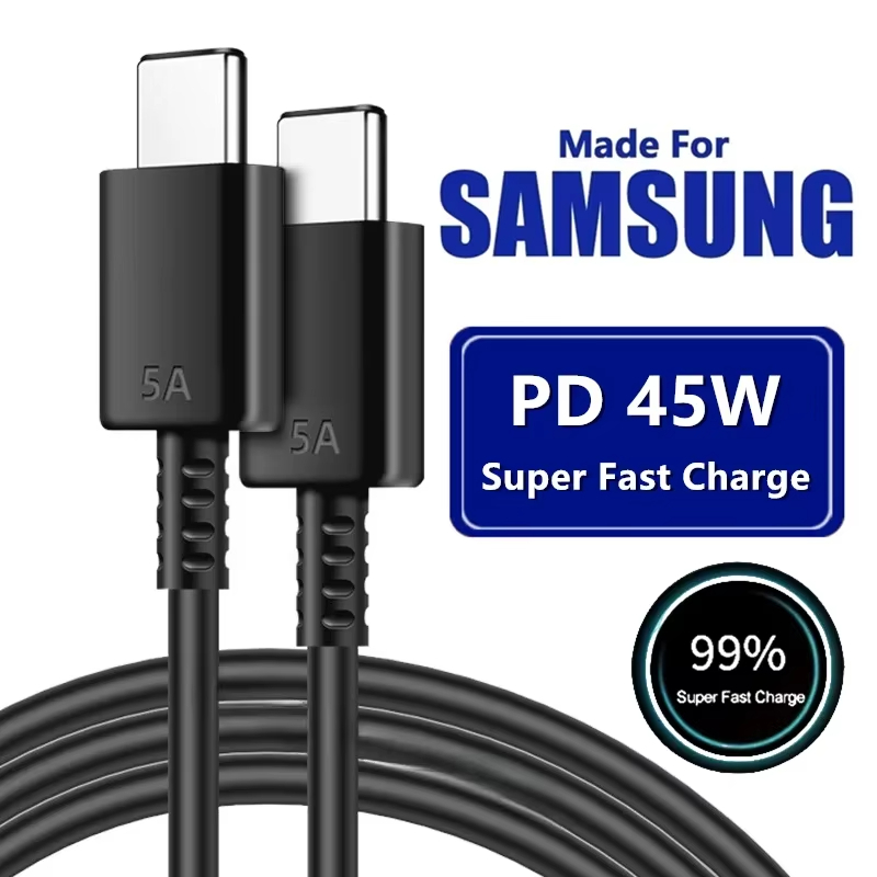 5A 45W PD Type-C Super Fast Charging Type-C Cable for Samsung S21