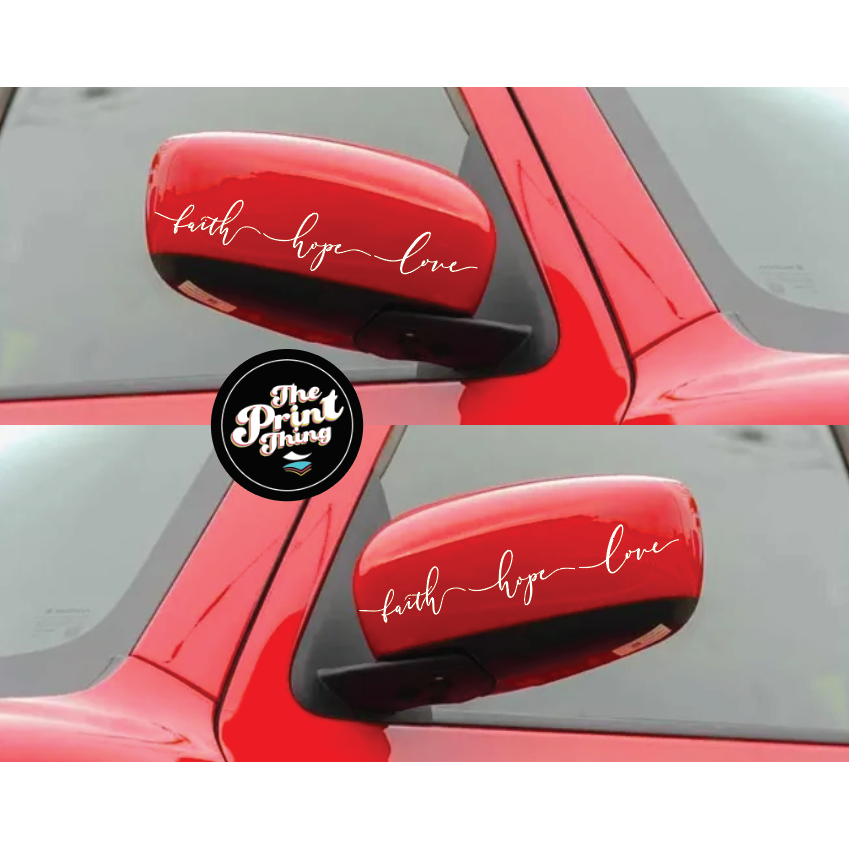 NEW PRODUCT! 2 Piece Suzuki side mirror sticker Decal Left and Right ...