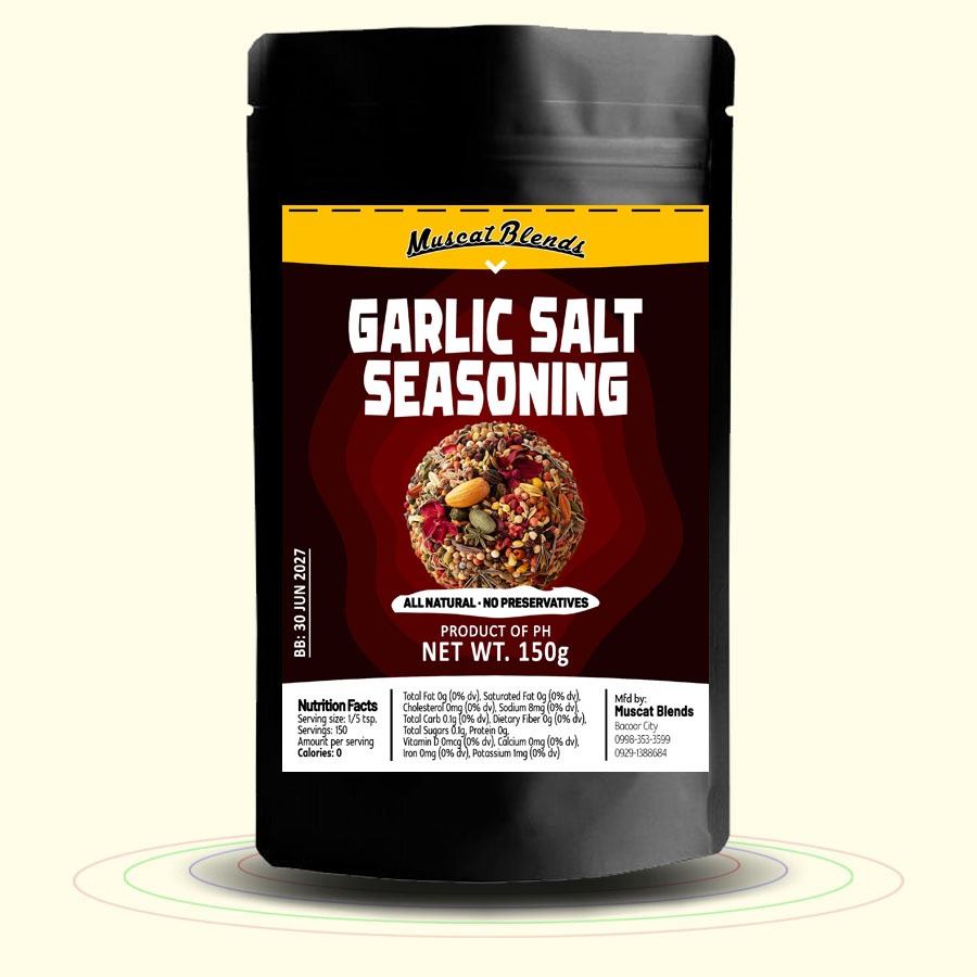 MUSCAT BLENDS GARLIC SALT SEASONING 150g | Shopee Philippines
