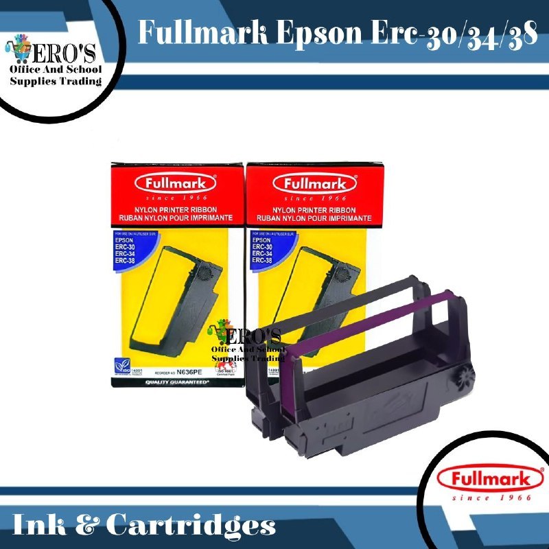 Fullmark Ribbon Compatible for Epson ERC 30 /34 /38 | Shopee Philippines