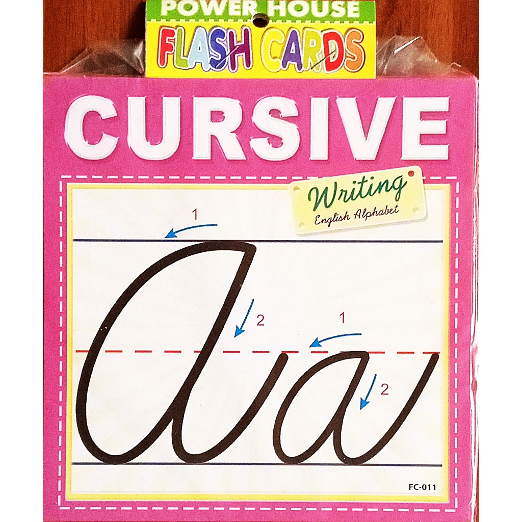 FS 854 Cursive Alphabet Jumbo Flashcard | Shopee Philippines