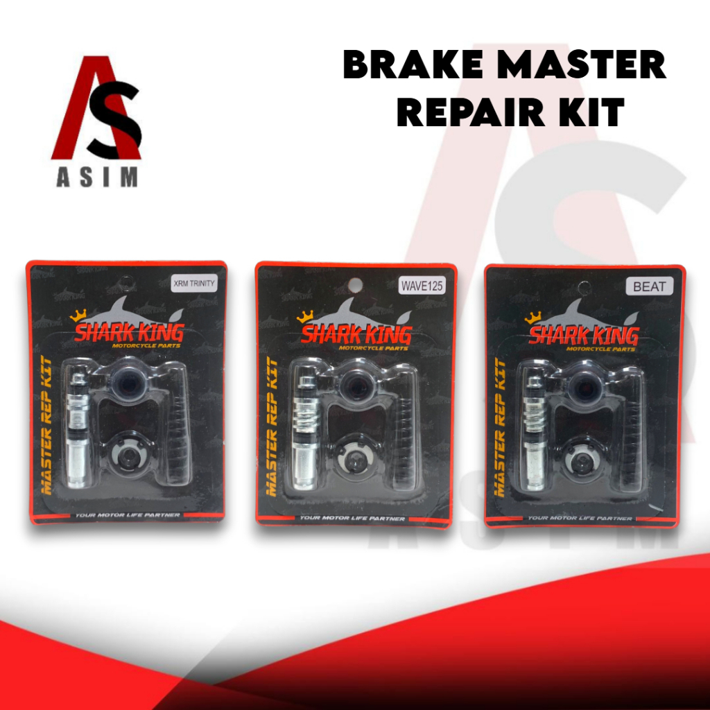 ASIM MOTORCYCLE BRAKE MASTER REPAIR KIT WAVE125/ XRM TRINITY/ BEAT ...