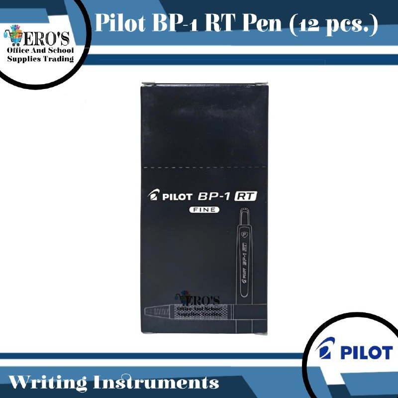 PILOT Ball Point Rectractable BP-1 RT (Black)1 box 12pcs | Shopee ...