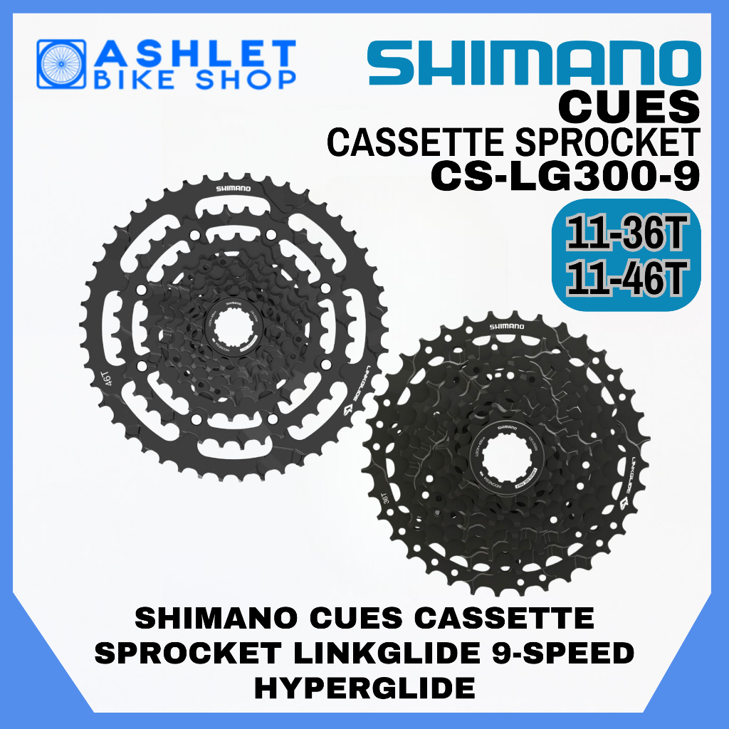 ORIGINAL SHIMANO CUES CASSETTE SPROCKET CS-LG300-9 11-36T / 46T 9 SPEED ...