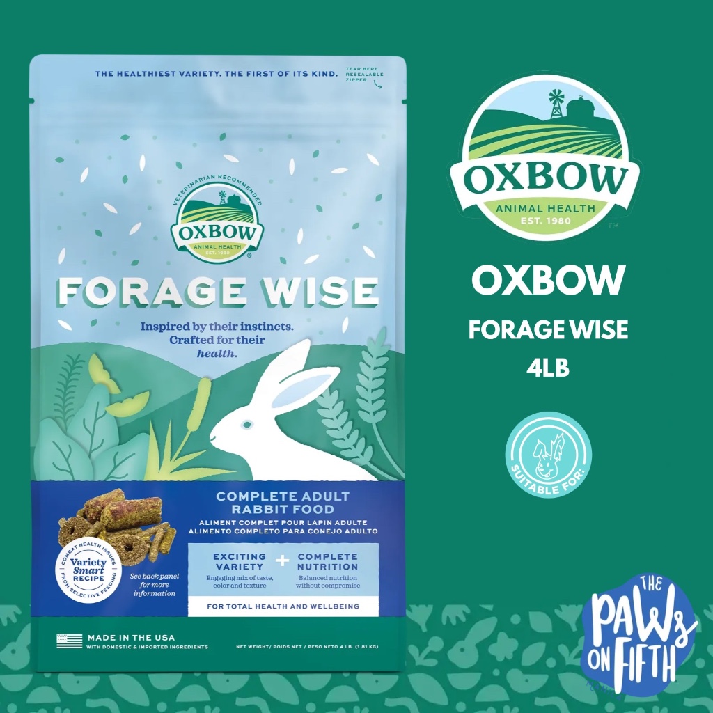 Oxbow Forage Wise Complete Adult Rabbit Food 1.8kg | Shopee Philippines