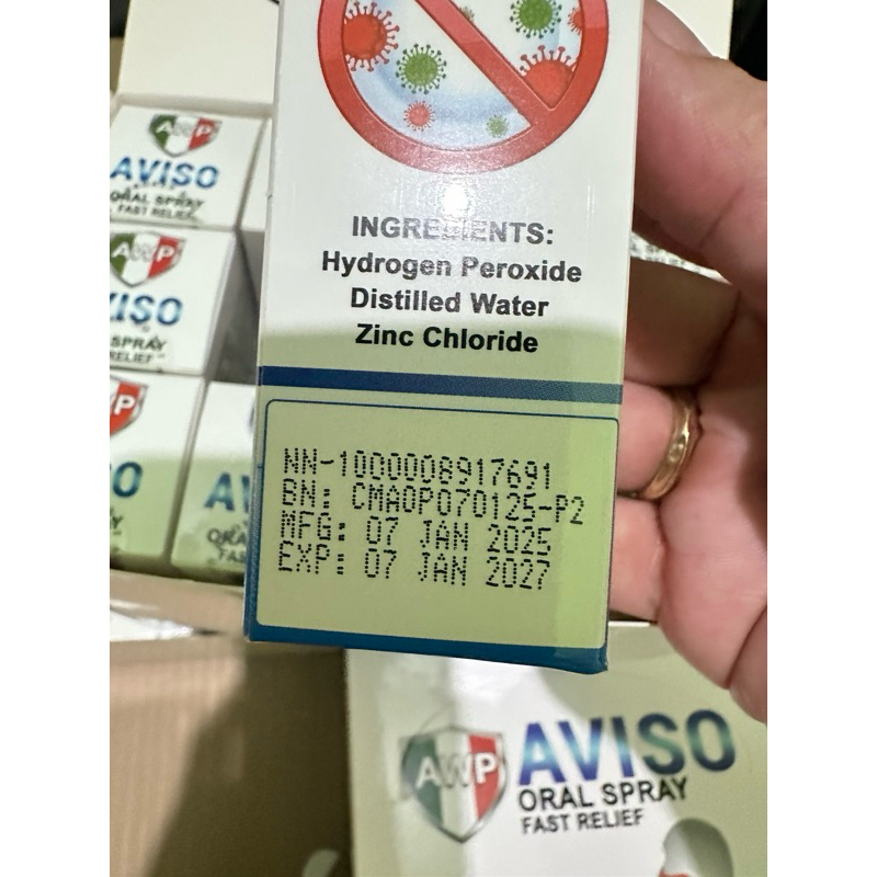 NEW ARRIVAL EXPIRY 2027 AVISO ORAL SPRAY FAST RELIEF ANTI VIRAL ANTI ...