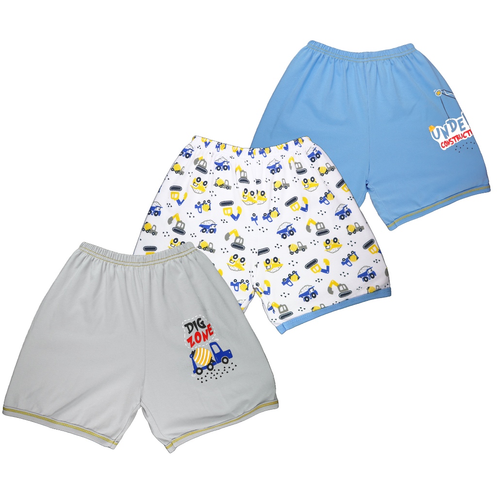 Teeter Totter 3-piece Boy 2 to 5 year olds Cotton Shorts (Under ...