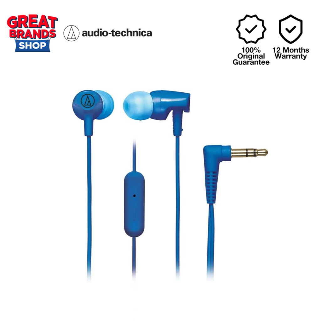 Audio-Technica ATH-CLR100is SonicFuel® In-Ear Stereo Earphones With In Line Mic Control