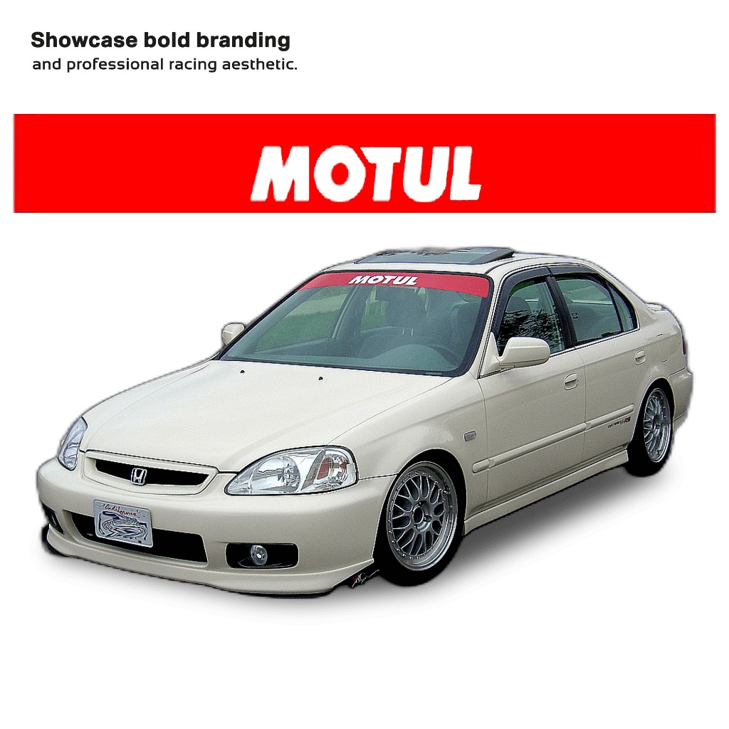 thumbnail image 2 of 2x MOTUL White Oil Decal Sticker, Made In USA, 3M Vinyl For Car Truck Window 2 of 5