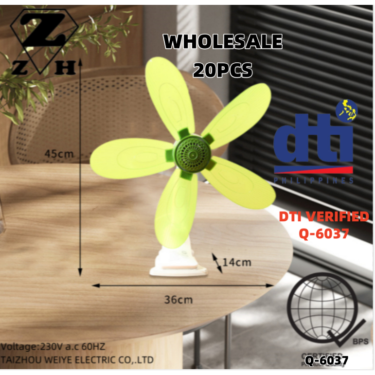 20/40pcs ZH big fan 5 blades big clip fan (pph) | Shopee Philippines
