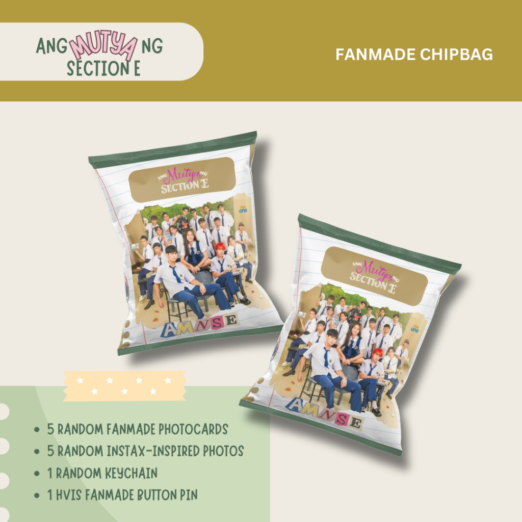 AMNSE Fanmade Chipbag with Photocards, Instax-Inspired Photos, Keychain ...