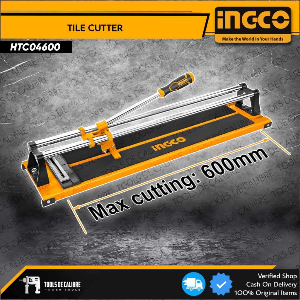 INGCO Manual Tile Cutter 600mm HTC04600 with FREE 3M Tape Measure ...