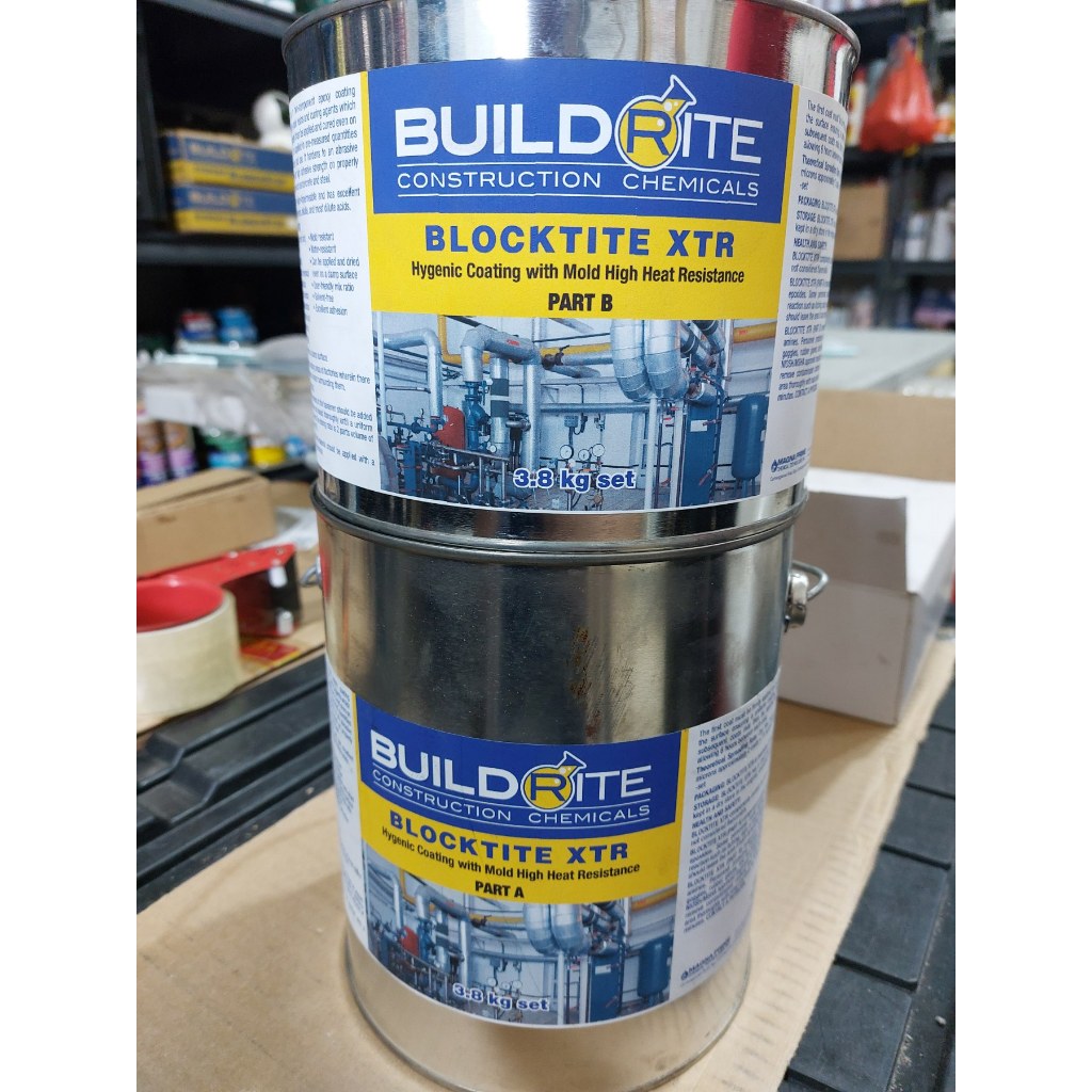 BLOCKTITE XTR Epoxy Based Coating for Extreme Condition 3.8KG | Shopee ...
