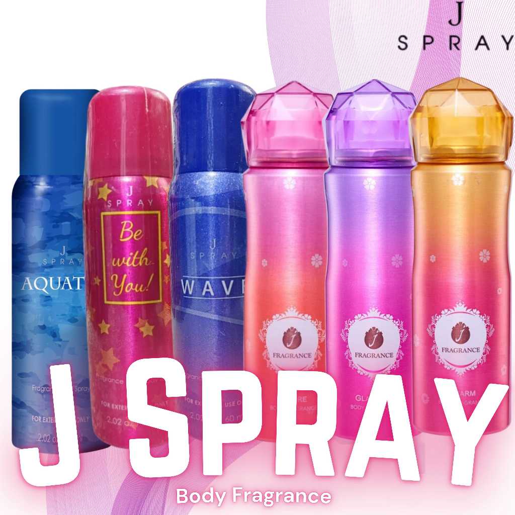 J Spray Adore, Aquatic, Bluewater, I Do, Admire, Glamour Charm Body ...