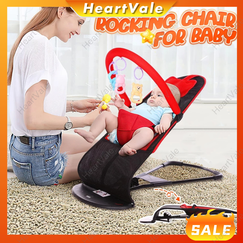HeartVale Adjustable Baby Rocker Swing Rocking Chair Comfortable ...