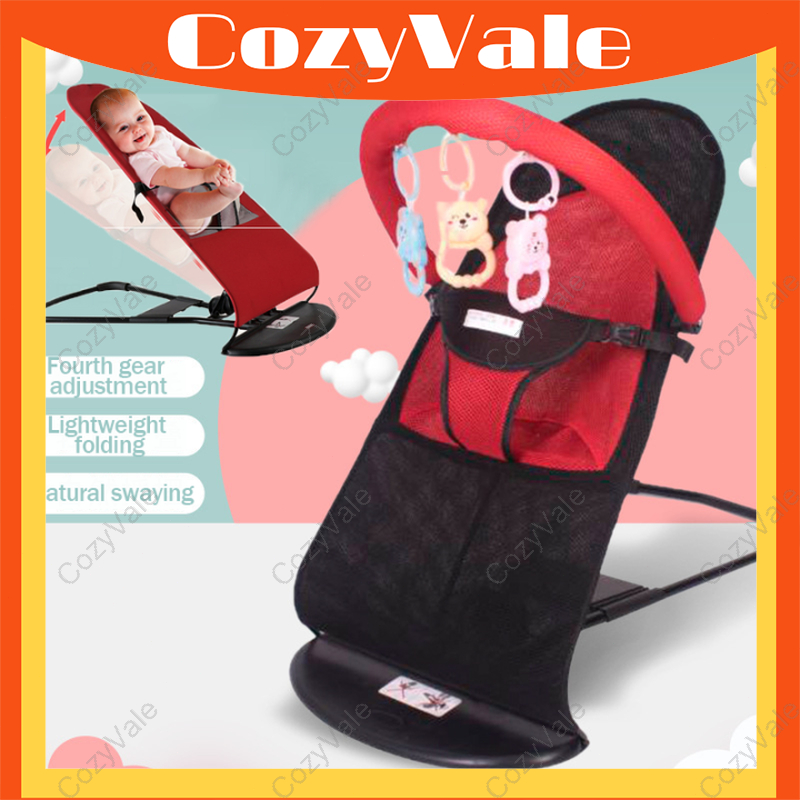 CozyVale Adjustable Baby Rocker Swing Rocking Chair Comfortable Bouncer ...