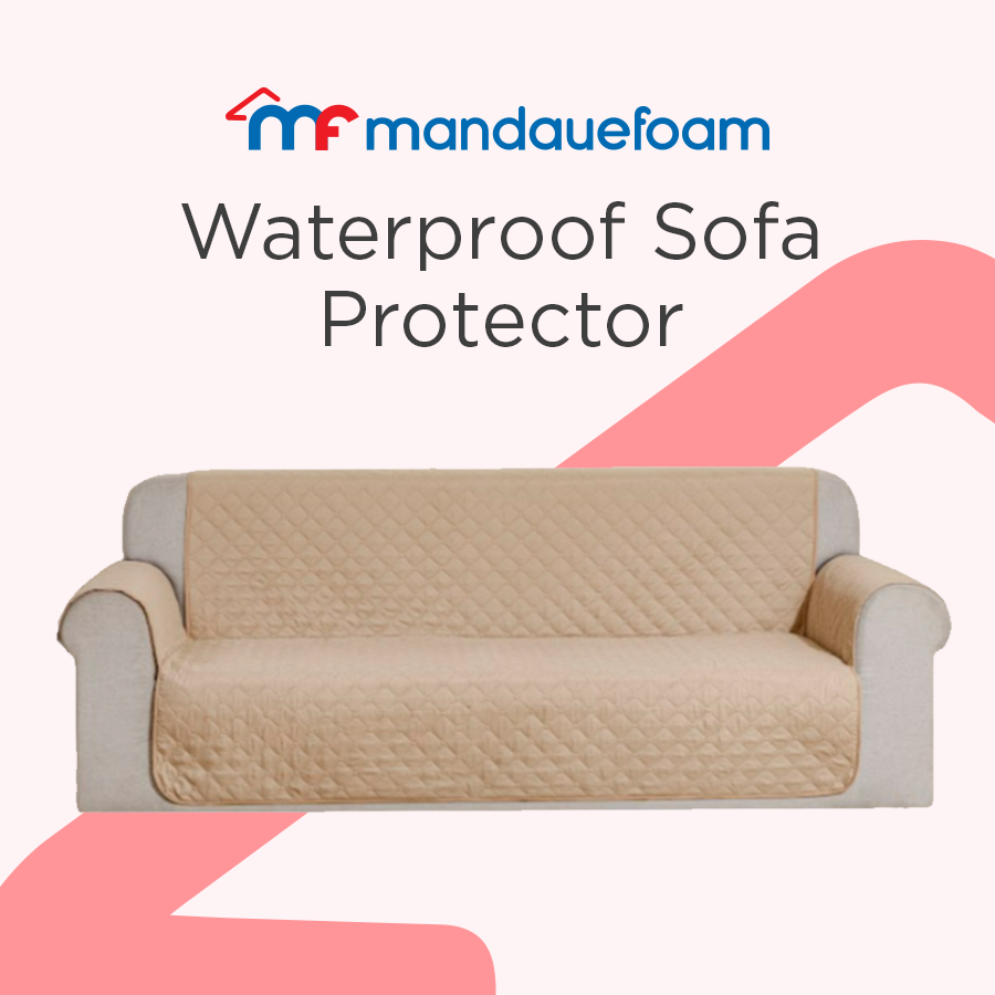 Mandaue Foam Waterproof Sofa Protector - Khaki | Shopee Philippines
