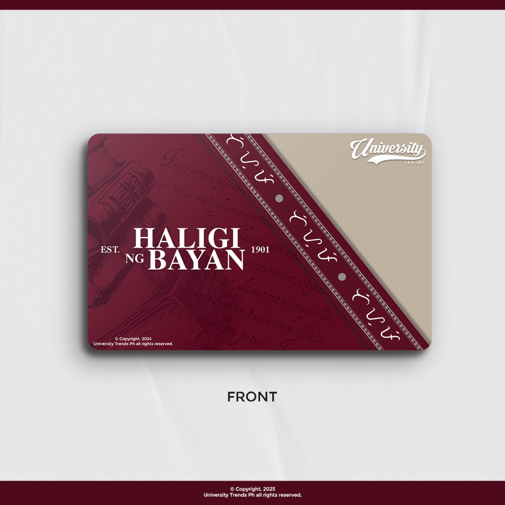TUP Baybayin Beep Card Skins | Sticker | Shopee Philippines