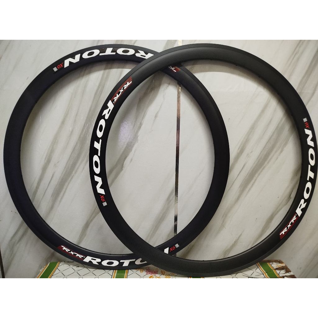 700C 40mm Road Bike Wheels Double layer Alloy brake Rim 20/24 Holes ...
