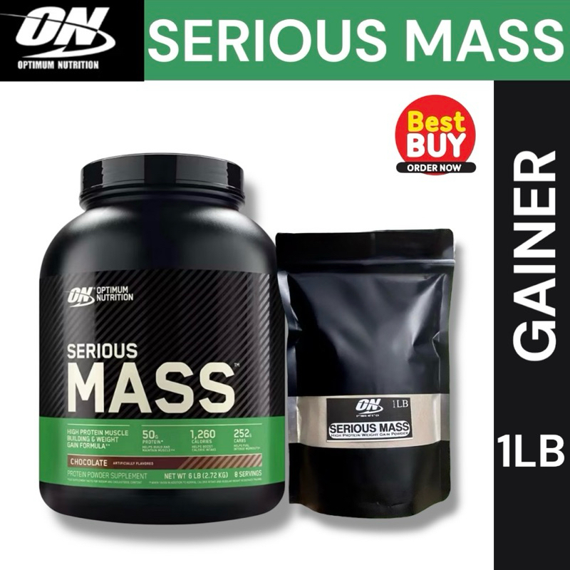 Optimum Nutrition Serious Mass Weight Gainer 1LB (450g) high calorie weight  gainer