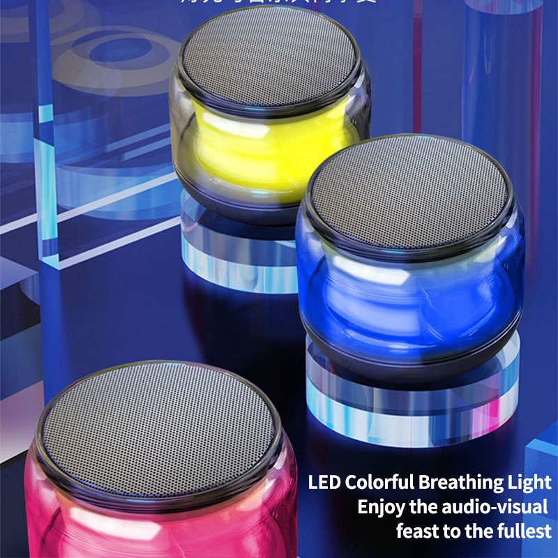 Mini Bluetooth 5.0 Wireless Portable Speaker Heavy Subwoofer High Power ...