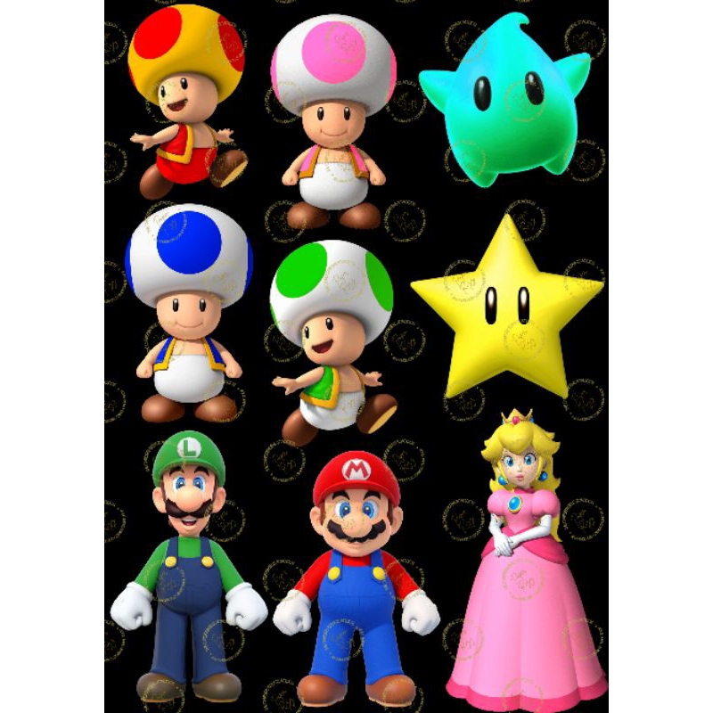 TheChrestensens Paper Rizz: Super Mario Movie Stickers Mario Luigi ...