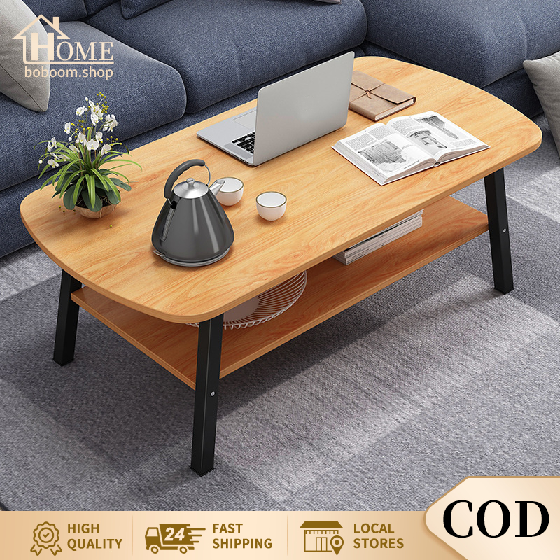COD New Style Center Table for Living Room Modern Coffee Table Wooden ...