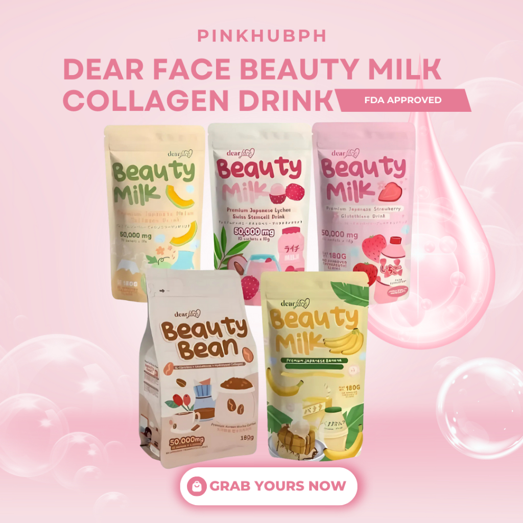 DEAR FACE Beauty Milk Collagen Drink FDA Approved 10 Sachets 180g ...