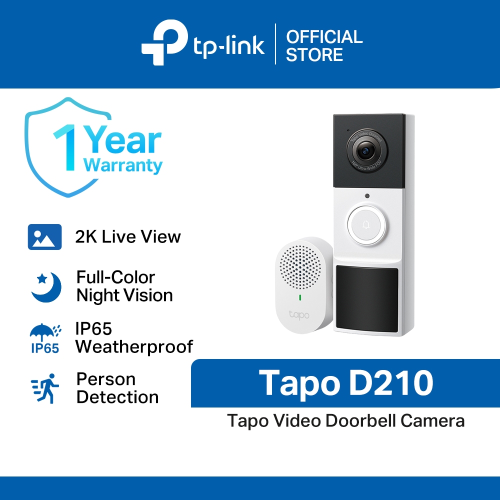 tp-link-tapo-d210-ring-doorbell-with-camera-ultrawide-view